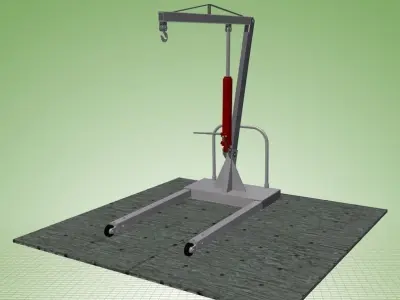 Engine Lift-1 Free 3D model