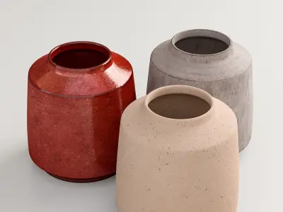 Vase Collection - three kinds  3D model