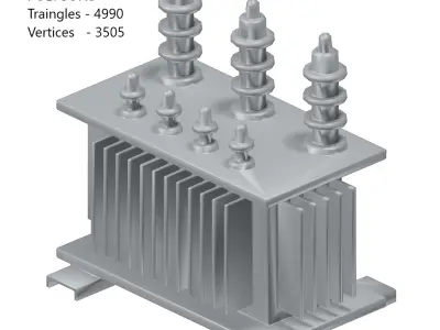Games Electrical Transformer Toy Low-poly 3D model