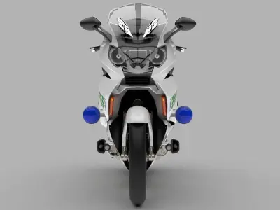Urban K 1600 cc high capacity travaling Police Bike 3D model