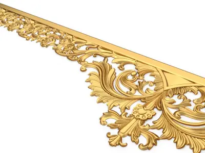 3d model Curtain  accessories  For CNC - 05 3D model