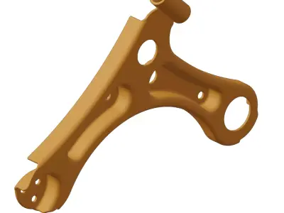 Plastic Vehicle Suspension Control Arm Toy 3D model