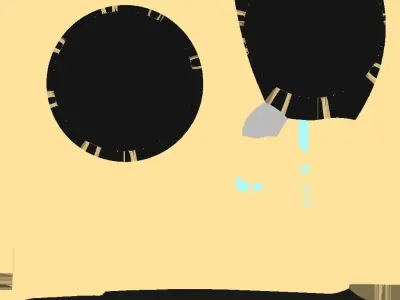 Retro Sunglasses Low-poly 3D model