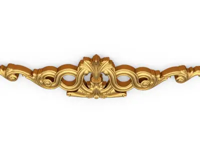 Classic carved decor ornament 403  3D model