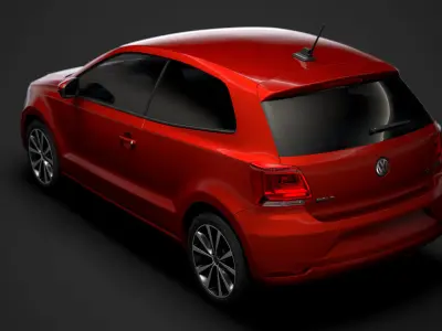 Volkswagen Polo TDI 3d Typ6C 2017 3D model