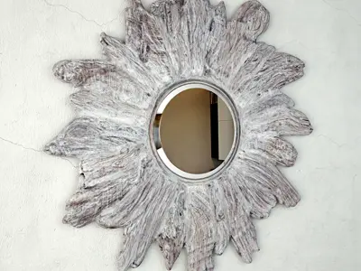 Floris Whitewashed Mirror by Made Goods 3D model