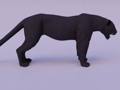 Black panther 3D model