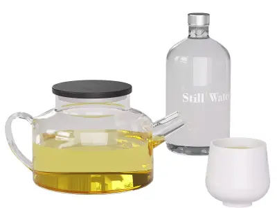 Sushi Restaurant Tableware 3D model