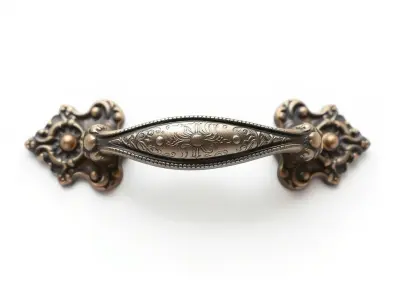 Victorian Ornate Handle Metal Craft model pack Low-poly 3D model