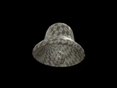 xmas bell Low-poly 3D model