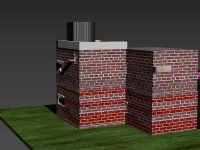 Squad house model 3D model