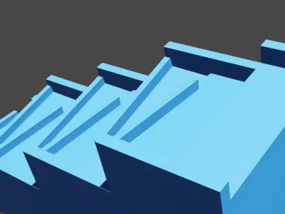 Ramp Leaning 3D model