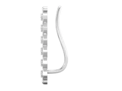 Diamond Crawler Climber Earrings for woman 3D print model