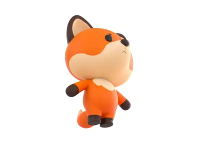 Character020  Fox 3D model