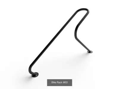 Bike Rack Col01  - 10 Models 3D Model Pack