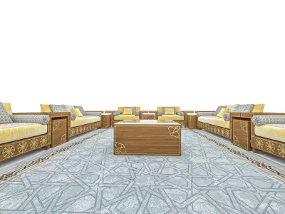ARABIC SOFA MAJLIs 3D model