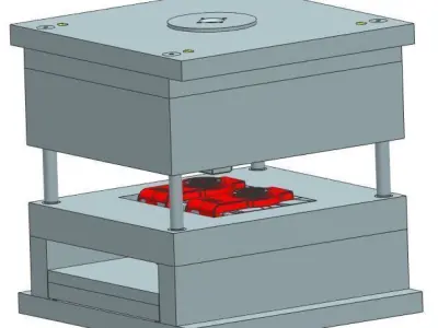2-Plate Plastic Injection Molding Equipment 3D model