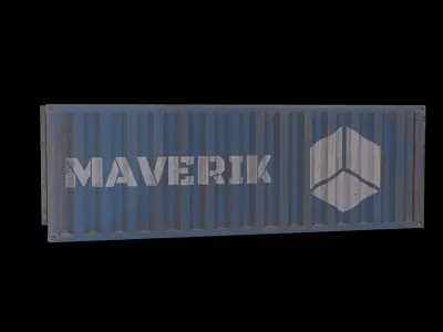 Container Low-poly 3D model get