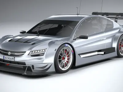 Generic Race Car DTM 2022 LowPoly 3D model