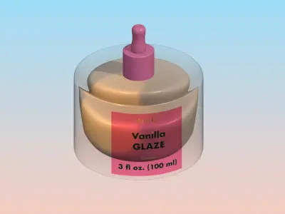 Vanilla Glaze Beauty Serum 3D Model 3D model