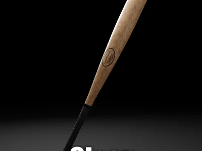 Baseball Bat - Game Ready  Low-poly 3D model