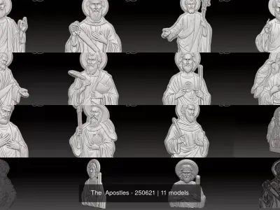 The  Apostles - 250621 3D Model Collection