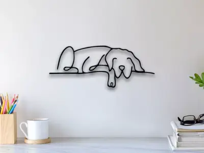Dog Wall Art 3D print model