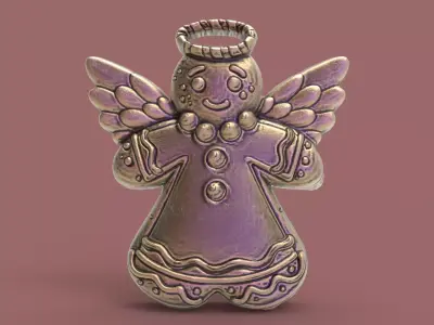 christmastree angle decor 3D print model