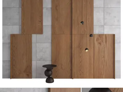 Decorative wall panel set 101 3D model