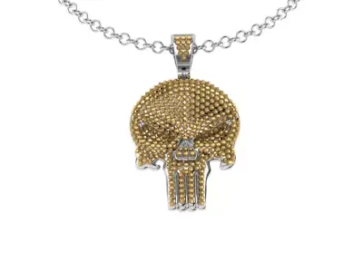 Punisher Skull Pendants  3D print model