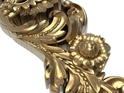 decorative pattern ready for 3D printing 3D model