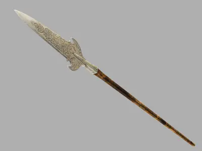 Swiss polearm 3D model