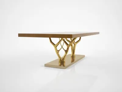 Ginger and Jagger Primitive dining table 3D model