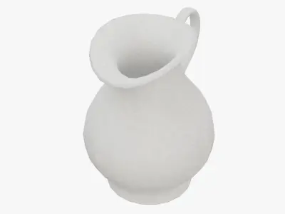 Ceramic Jug Low-poly 3D model