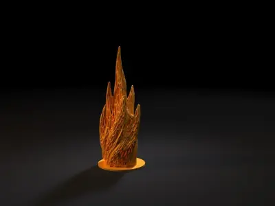 Fire flame 3D print model