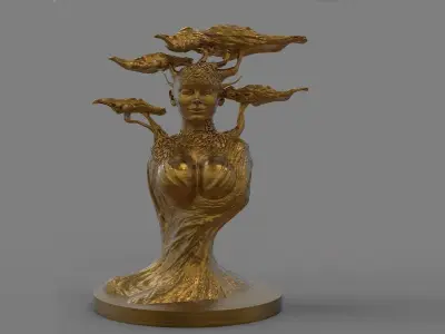 Mother of Nature Bust 3D print model