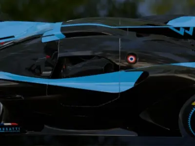 Bugatti Bolide Low-poly 3D model