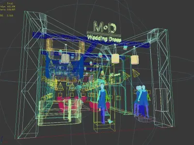 Exhibition - Area - 19X7-3DMAX2009-05 3D model