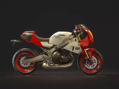 Base model  Yamaha XSR 900 GP 2024 3D model