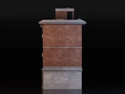 Brick Building 3D model