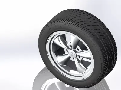 Wheels for scale model of american sportcar 1994-2004 3D print model