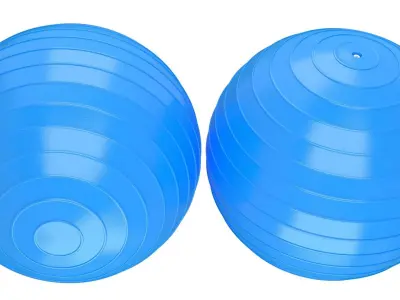 Yoga Ball sky blue 3D model
