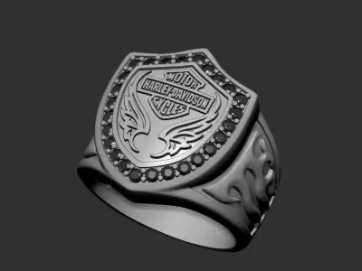 Ring Motor Harley Davidson  3D print model