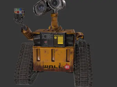 Wall-E SIFI CG Character Game Ready  Lowpoly Low-poly 3D model