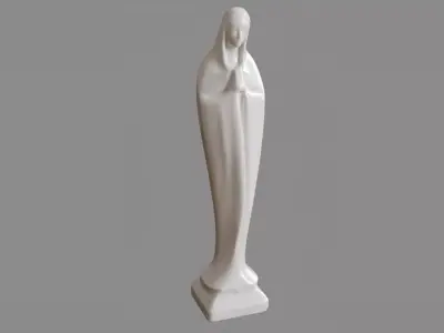 Virgin Mary Statue 3D model
