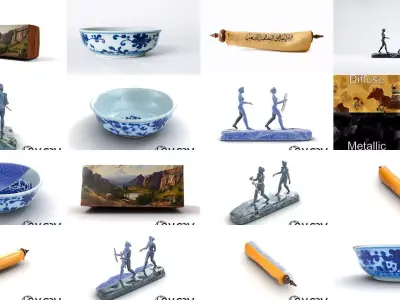 Timeless Masterpieces Pack 3D Model Collection