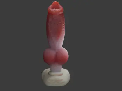 Gunthros Dog Penis low poly Rigged Low-poly 3D model