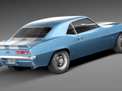 Chevrolet Camaro SS CG 1969 3D model