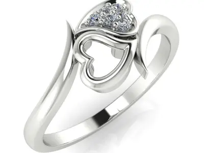 light weight gold diamond rings-C111116SKCH2026038-wt-0-5 3D print model
