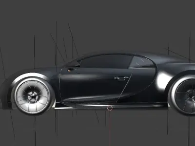 Bugatti Chiron 2024 3D model 3D model